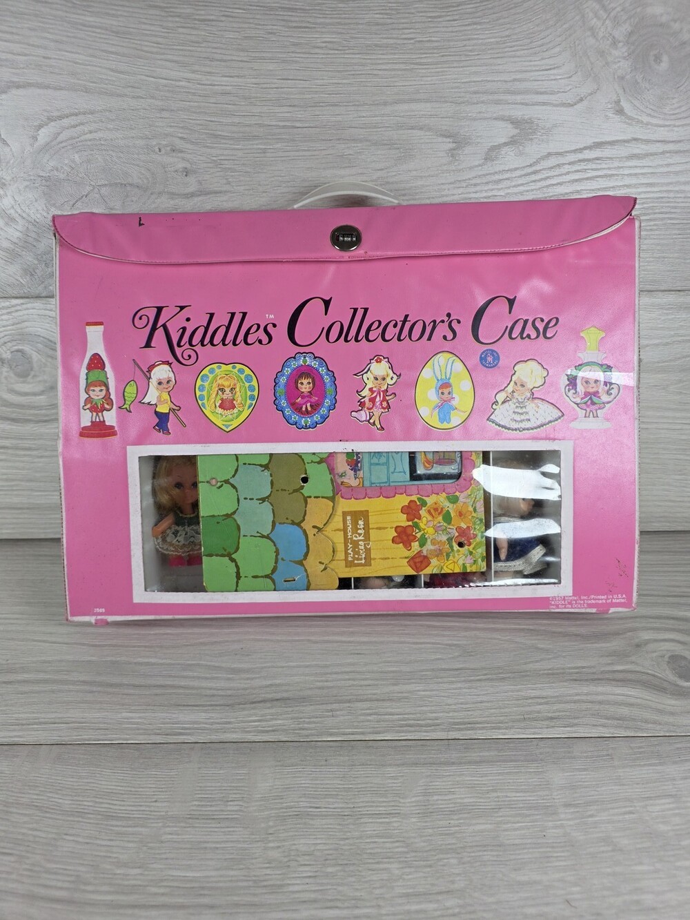Vtg Mattel Liddle Kiddles Doll Collector's Case Set w 11 Dolls & Accs. 1967 SU44